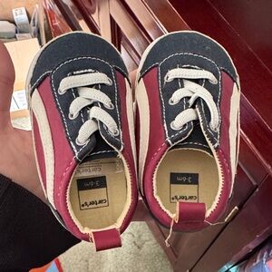 Carter's Black and Red Kids Sneakers